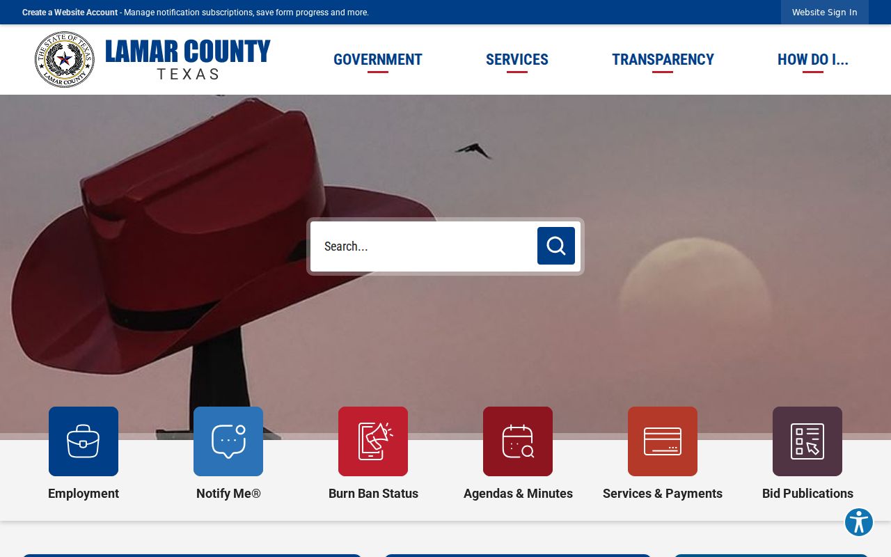 Lamar County court docket courthouse source page